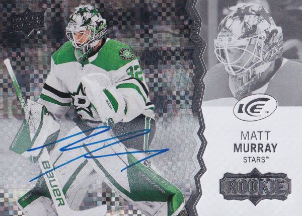 AUTO RC karta MATT MURRAY 23-24 UD Ice White Snowflake Autograph Rookie číslo 105